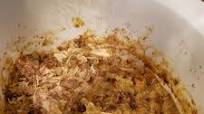 Dump 4 ingredients into a slow cooker Dump 4 ingredients into a slow cooker