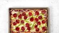 Sheet-Pan Pizza with Magic Crust Sheet-Pan Pizza with Magic Crust