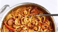 Creamy Cajun Shrimp Pasta with Sausage Creamy Cajun Shrimp Pasta with Sausage