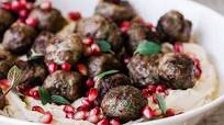 Lamb Meatballs with Hummus Lamb Meatballs with Hummus
