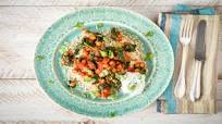 South Indian Chana Masala with Brown Rice and Raita South Indian Chana Masala with Brown Rice and Raita