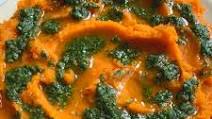 Sweet potato mash with herbs and lime salsa by Ottolenghi. Sweet potato mash with herbs and lime salsa by Ottolenghi.