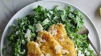 Crispy Chicken and Kale Caesar Salad Crispy Chicken and Kale Caesar Salad