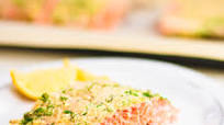 Oven Baked Parmesan Herb Crusted Salmon Oven Baked Parmesan Herb Crusted Salmon