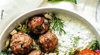 Greek Style Meatballs with Tzatziki Greek Style Meatballs with Tzatziki