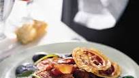 Pan-Roasted Duck Breasts with Onions and Crisp Pancetta Pan-Roasted Duck Breasts with Onions and Crisp Pancetta