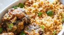 Dominican Oxtail Stew with Moro Rice Dominican Oxtail Stew with Moro Rice