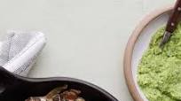 Chicken liver in mushroom sauce and broccoli mash Chicken liver in mushroom sauce and broccoli mash