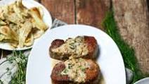 Seared Pork Chops with Mustard Pan Sauce Seared Pork Chops with Mustard Pan Sauce
