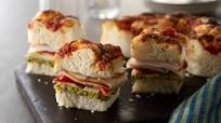 Focaccia Sandwich with Turkey, Red Pepper & Barilla® Creamy Pesto | Barilla Focaccia Sandwich with Turkey, Red Pepper & Barilla® Creamy Pesto | Barilla