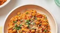 Recipe: One-Pot Tomato Chickpeas and Orzo Recipe: One-Pot Tomato Chickpeas and Orzo