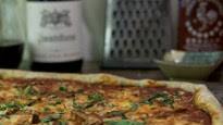 Roasted Shiitake Mushroom Pizza with a Home Made Sriracha Tomato Pizza Sauce Roasted Shiitake Mushroom Pizza with a Home Made Sriracha Tomato Pizza Sauce