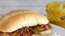 Slow Cooker Pulled Ham With Carolina Mustard Slow Cooker Pulled Ham With Carolina Mustard