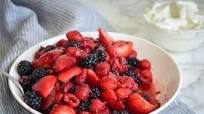 Gina Homolka's Macerated Berries with Greek Yogurt Whipped Cream Gina Homolka's Macerated Berries with Greek Yogurt Whipped Cream