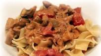 Pork with Paprika, Mushrooms, and Sour Cream Recipe - (4.3/5) Pork with Paprika, Mushrooms, and Sour Cream Recipe - (4.3/5)
