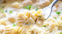 One Pan Green Chile Chicken Enchilada Pasta One Pan Green Chile Chicken Enchilada Pasta