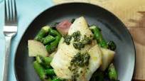 Pacific Cod with Sautéed Spring Veggies Pacific Cod with Sautéed Spring Veggies