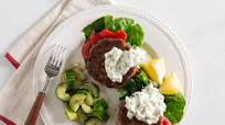 Greek Turkey Burgers with Goat Cheese Tzatziki Greek Turkey Burgers with Goat Cheese Tzatziki