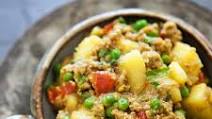 Curried Ground Turkey With Potatoes Curried Ground Turkey With Potatoes