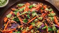 Roasted Carrots and Dates with Pistachio Pesto Roasted Carrots and Dates with Pistachio Pesto