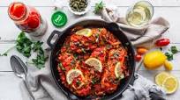 Greekstyle Baked Fish With Tomatoes and Onions (Bourdeto) Greekstyle Baked Fish With Tomatoes and Onions (Bourdeto)