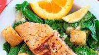 Caesar Salad with Grilled Citrus Salmon Caesar Salad with Grilled Citrus Salmon