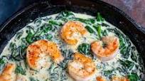 Shrimp and Spinach Cream Sauce Shrimp and Spinach Cream Sauce