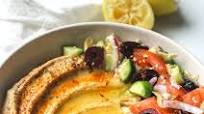 Greek Salad Topped Hummus Greek Salad Topped Hummus
