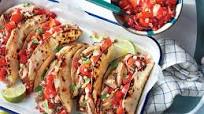 Slow-Cooker Pork Tacos with Fresh Tomato Salsa Recipe Slow-Cooker Pork Tacos with Fresh Tomato Salsa Recipe
