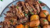 Whole30 Pot Roast {Pressure Cooker Pot Roast} Whole30 Pot Roast {Pressure Cooker Pot Roast}