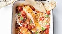 Spiced salmon & tomato traybake Spiced salmon & tomato traybake
