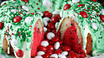 Christmas M&M's Bundt Cake Christmas M&M's Bundt Cake