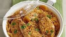 Harissa-spiced chicken with bulgur wheat Harissa-spiced chicken with bulgur wheat