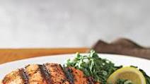 Grilled Salmon with Kale Sauté Grilled Salmon with Kale Sauté