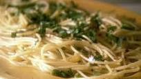 Spaghetti with Garlic, Olive Oil and Red Pepper Flakes Spaghetti with Garlic, Olive Oil and Red Pepper Flakes