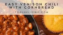Quick and Easy Venison Chili and Honey Cornbread Muffins Quick and Easy Venison Chili and Honey Cornbread Muffins