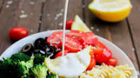 Pasta & Broccoli salad with Creamy Lemon Dressing Pasta & Broccoli salad with Creamy Lemon Dressing