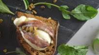 Bruschetta with Burrata, Anchovy & Pistachio Bruschetta with Burrata, Anchovy & Pistachio