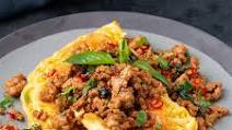 10-minute Spicy Pork & Noodle Omelette 10-minute Spicy Pork & Noodle Omelette