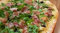 Arugula and Prosciutto Pesto Pizza Arugula and Prosciutto Pesto Pizza