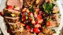 Roasted Pork Tenderloin with Strawberry Jalapeno Salsa Roasted Pork Tenderloin with Strawberry Jalapeno Salsa