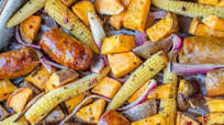 Easy Sausage Vegetable Bake Easy Sausage Vegetable Bake