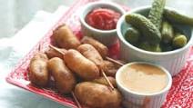 Miniature Homemade Corn Dogs Miniature Homemade Corn Dogs