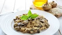 Mushroom Risotto with Parmesan Cheese Mushroom Risotto with Parmesan Cheese
