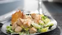 Caesar Chicken Salad with Parmesan Crisps Caesar Chicken Salad with Parmesan Crisps