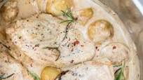 INSTANT POT CREAMY BALSAMIC CHICKEN AND POTATOES INSTANT POT CREAMY BALSAMIC CHICKEN AND POTATOES
