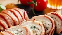 Chicken Stuffed with Herby Mascarpone and Wrapped in Prosciutto Chicken Stuffed with Herby Mascarpone and Wrapped in Prosciutto
