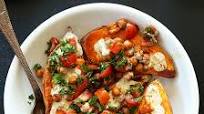 Mediterranean Baked Sweet Potatoes Mediterranean Baked Sweet Potatoes
