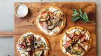 Healthy Flatbread Pizza with Eggplant and Ricotta Healthy Flatbread Pizza with Eggplant and Ricotta