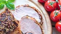 Spicy Bacon-Wrapped Grilled Pork roast Spicy Bacon-Wrapped Grilled Pork roast